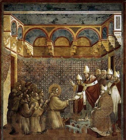 GIOTTO di Bondone Confirmation of the Rule France oil painting art